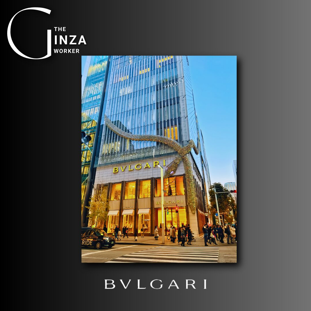 What is the overwhelming scale of the Bulgari Ginza Tower?