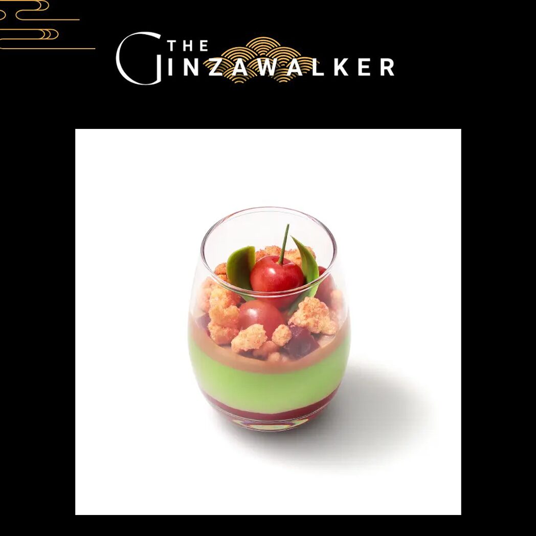 さくらんぼ抹茶ミルクプリン